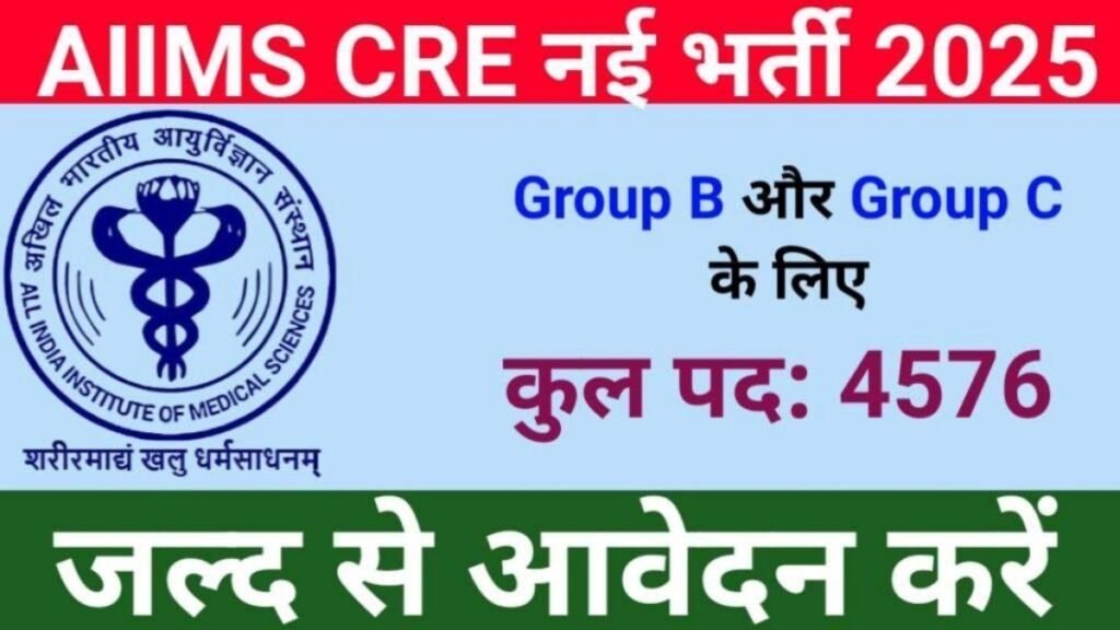 AIIMS Common Recruitment Exam Admit Card 2025