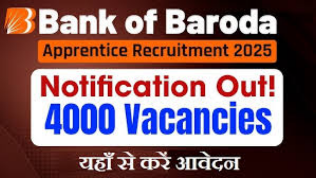 Bank of Baroda 2025 Apprentices 